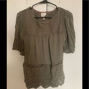 Olive blouse